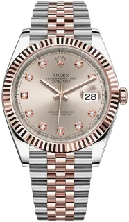 Rolex Datejust 41 126331 Oystersteel$Everose Gold Gray