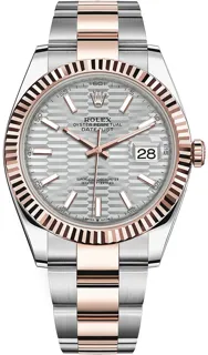 Rolex Datejust 41 126331 Rose gold and Stainless steel Silver