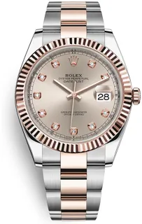 Rolex Datejust 41 126331 Oystersteel$Everose Gold Gray