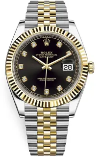 Rolex Datejust 41 126333 Oystersteel$Yellow Gold Black