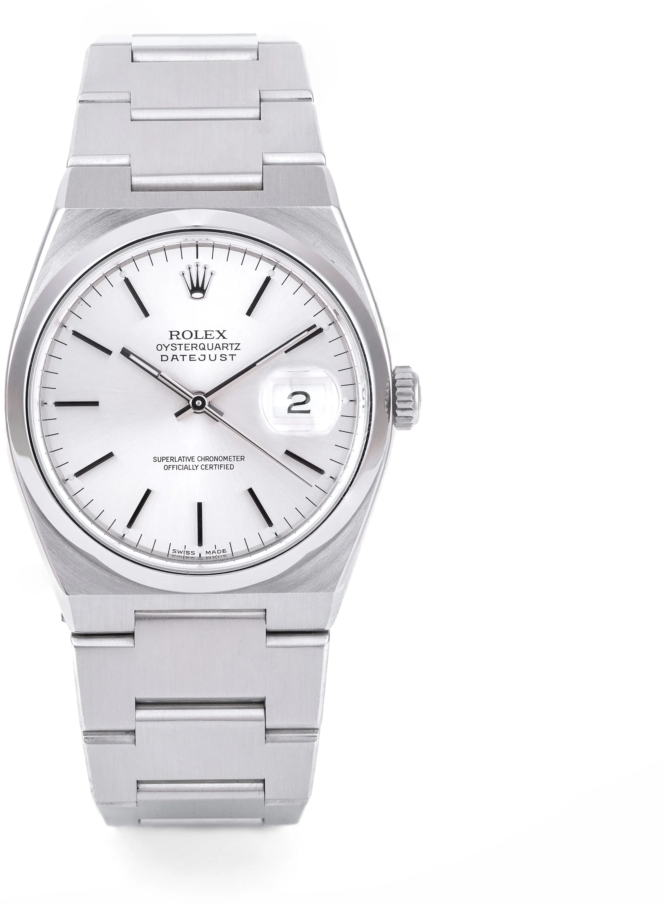 Rolex Datejust Oysterquartz 17000 36mm Stainless steel White