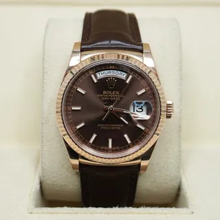 Rolex Day-Date 36 118135 Rose gold Brown