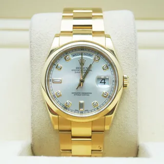 Rolex Day-Date 36 118208 Yellow gold White