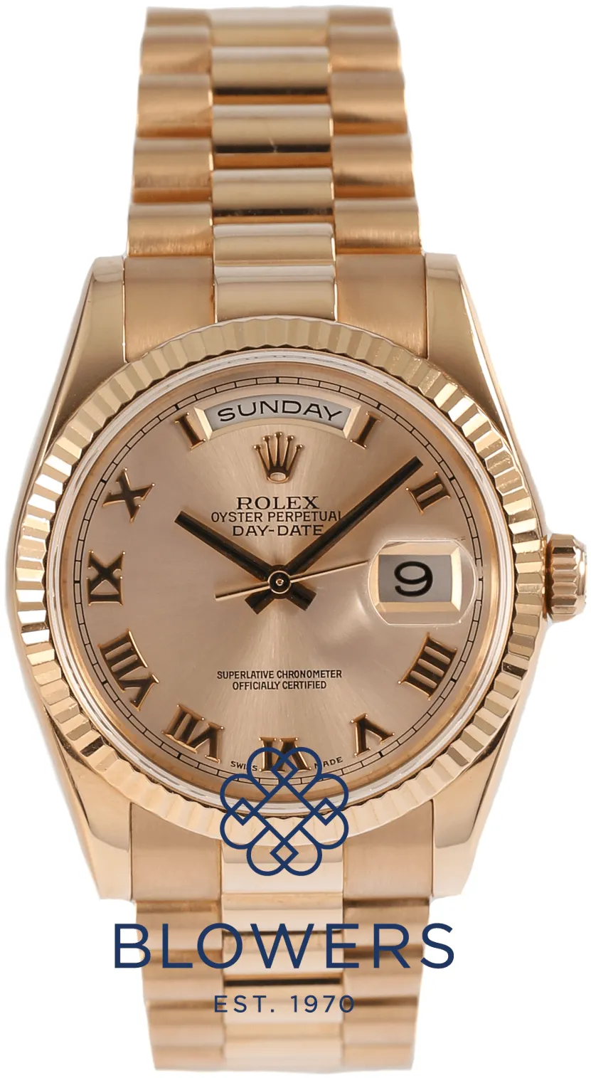 Rolex Day-Date 36 118235 36mm Rose gold Rose gold