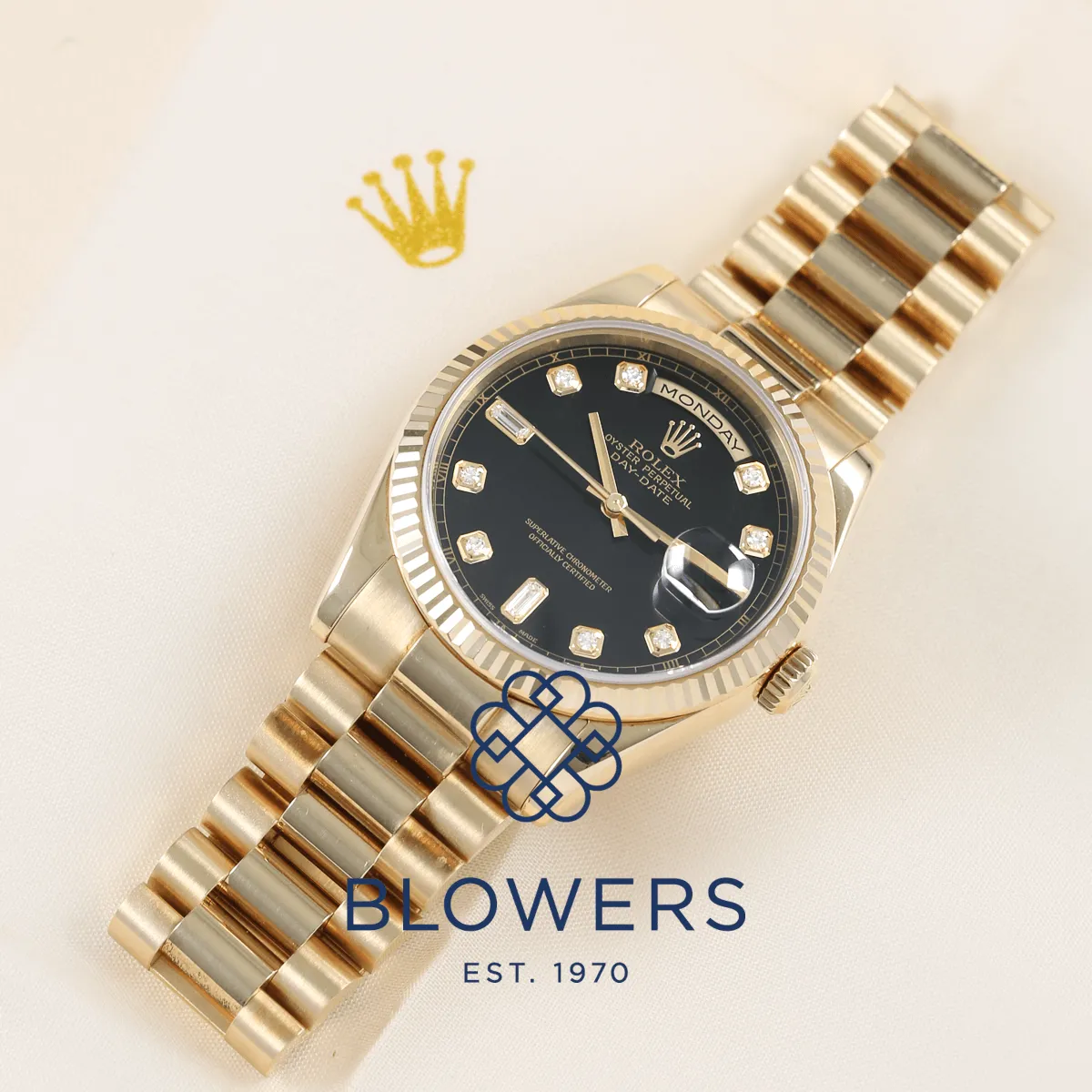 Rolex Day-Date 36 118238 36mm Yellow gold Black 3