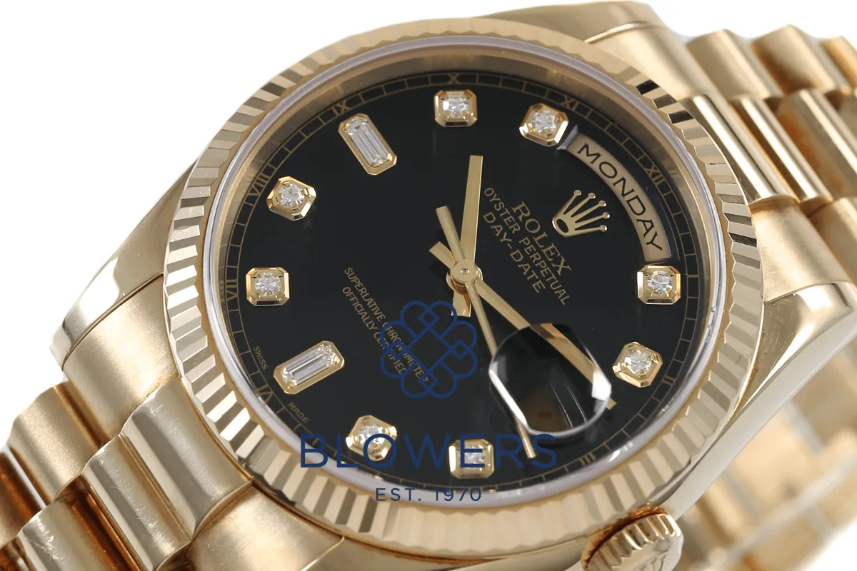 Rolex Day-Date 36 118238 36mm Yellow gold Black 4