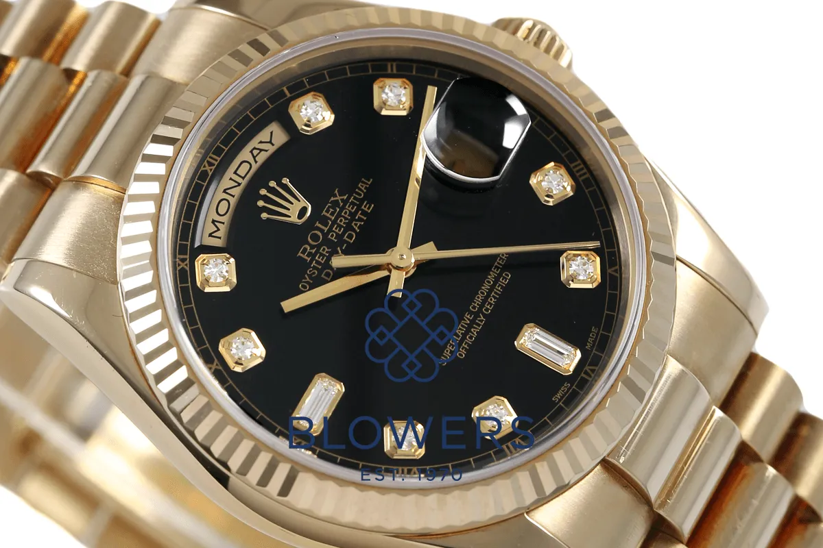 Rolex Day-Date 36 118238 36mm Yellow gold Black 5