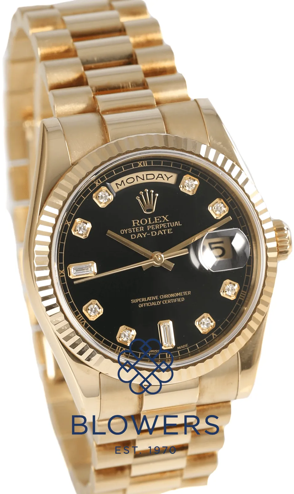 Rolex Day-Date 36 118238 36mm Yellow gold Black 10