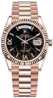 Rolex Day-Date 36 128235 Rose gold Brown