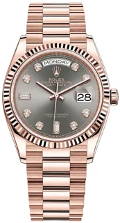 Rolex Day-Date 36 128235 36mm Rose gold Gray