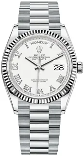 Rolex Day-Date 36 128236 Platinum White