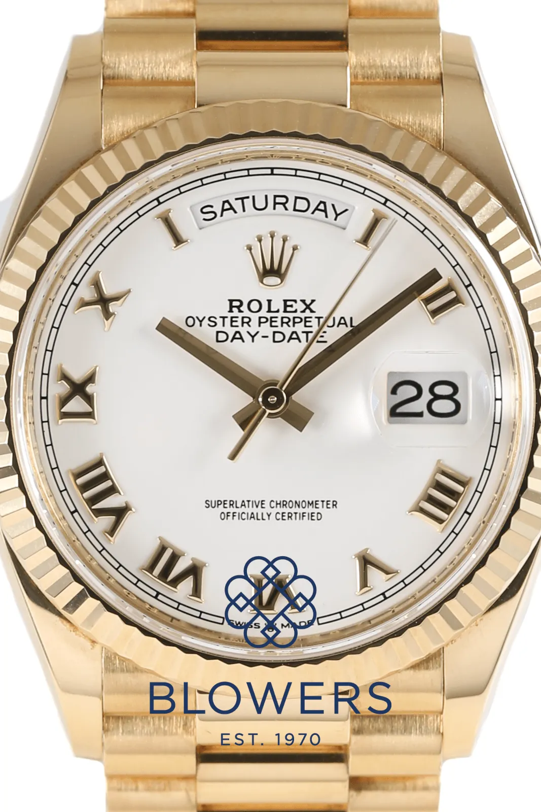 Rolex Day-Date 36 128238 36mm Yellow gold White 1