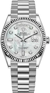 Rolex Day-Date 36 128239 White gold White