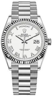 Rolex Day-Date 36 128239 White gold White