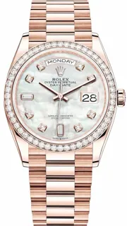 Rolex Day-Date 36 128345RBR 36mm Rose gold White