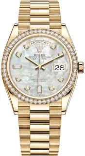 Rolex Day-Date 36 128348RBR 36mm Yellow gold White