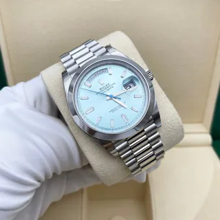 Rolex Day-Date 40 228206 Platinum Ice blue