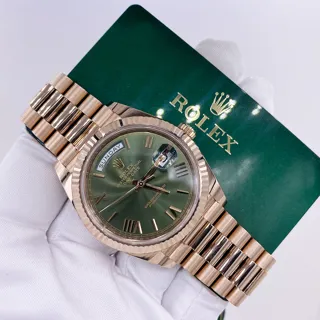 Rolex Day-Date 40 228235 Everose gold Olive green