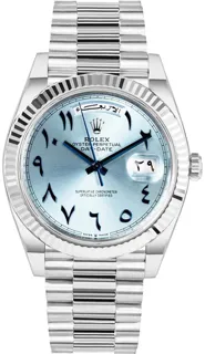 Rolex Day-Date 40 228236 Platinum Ice blue