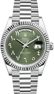 Rolex Day-Date 40 228236 Platinum Green