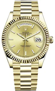 Rolex Day-Date 40 228238 Yellow gold Champagne