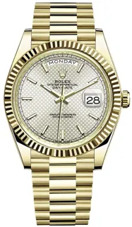 Rolex Day-Date 40 228238 Yellow gold Silver