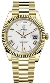 Rolex Day-Date 40 228238 Yellow gold White