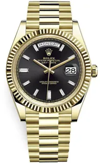 Rolex Day-Date 40 228238 Yellow gold Black