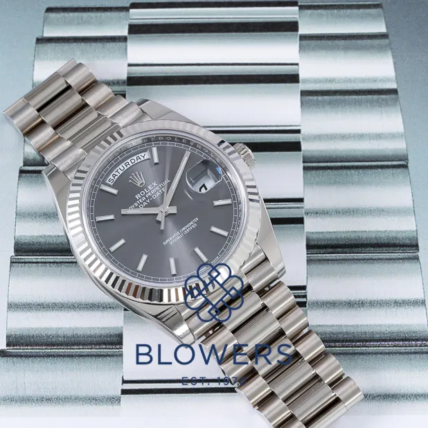 Rolex Day-Date 40 228239 40mm White gold Slate grey 3