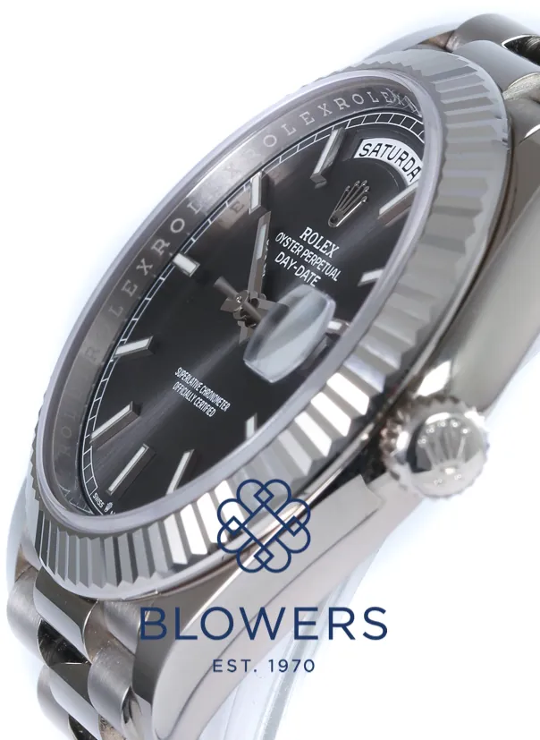 Rolex Day-Date 40 228239 40mm White gold Slate grey 7