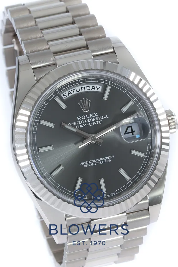 Rolex Day-Date 40 228239 40mm White gold Slate grey 9