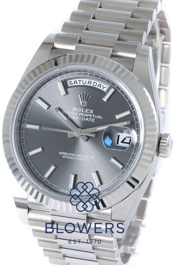 Rolex Day-Date 40 228239 40mm White gold Slate grey 10