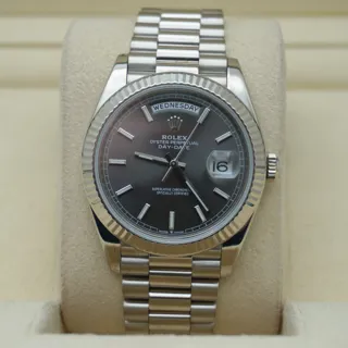 Rolex Day-Date 40 228239 White gold Dark gray