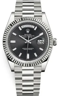 Rolex Day-Date 40 228239 White gold Black