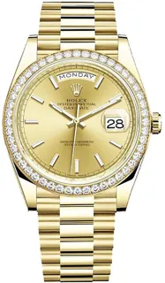 Rolex Day-Date 40 228348RBR Yellow gold Champagne