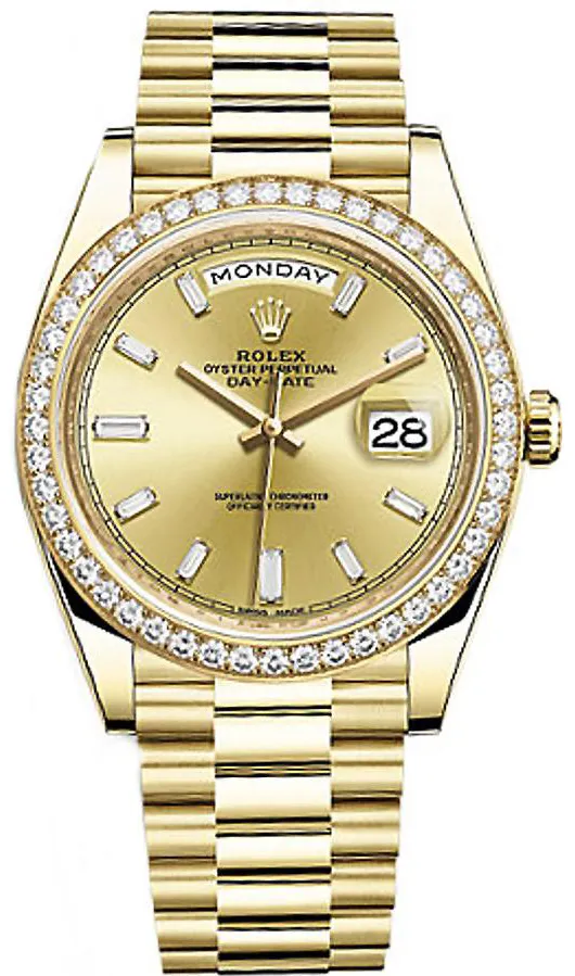 Rolex Day-Date 40 228348RBR 40mm Yellow gold Champagne