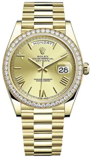 Rolex Day-Date 40 228348RBR Yellow gold Champagne