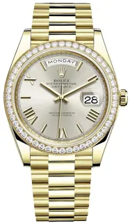 Rolex Day-Date 40 228348RBR Yellow gold Silver