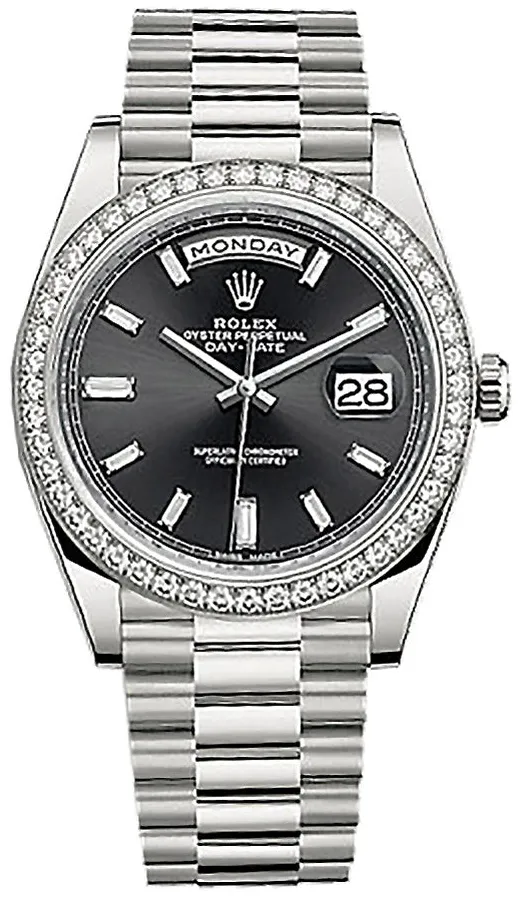 Rolex Day-Date 40 228349RBR 40mm White gold Black