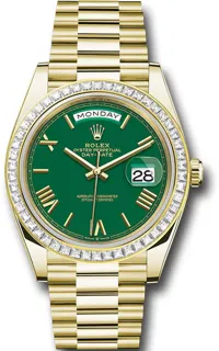 Rolex Day-Date 40 228398TBR Yellow gold Green