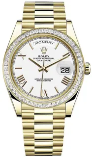 Rolex Day-Date 40 228398TBR Yellow gold White