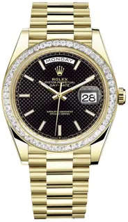 Rolex Day-Date 40 228398TBR Yellow gold Black