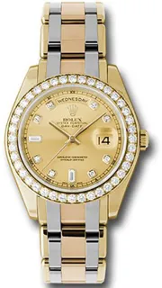 Rolex Day-Date 18948TRICHD White gold Champagne