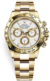 Rolex Daytona 116508 Yellow gold White