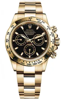 Rolex Daytona 116508 Yellow gold Black