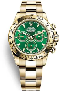 Rolex Daytona 116508 Yellow gold Green