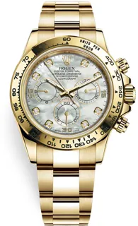 Rolex Daytona 116508 Yellow gold White Mother Of Pearl$Diamonds