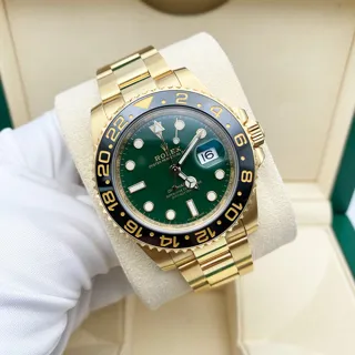 Rolex GMT-Master II 116718 Yellow gold Green