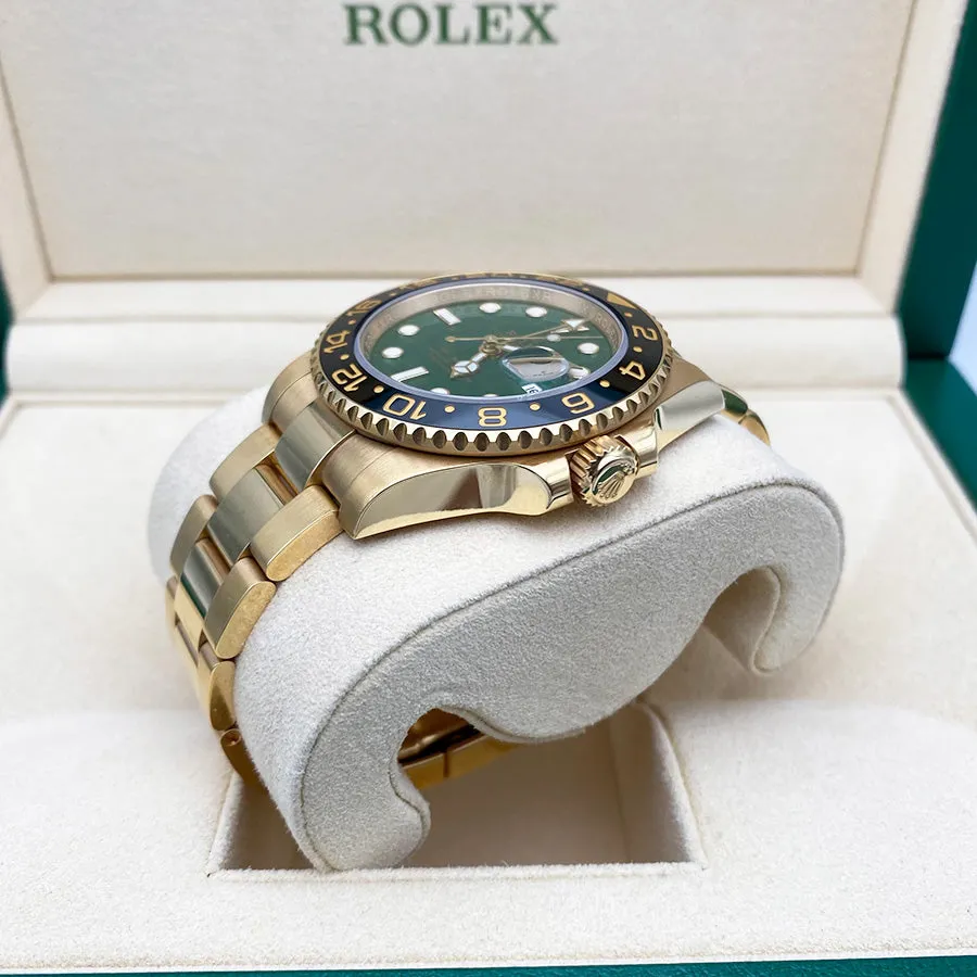 Rolex GMT-Master II 116718 40mm Yellow gold Green 3