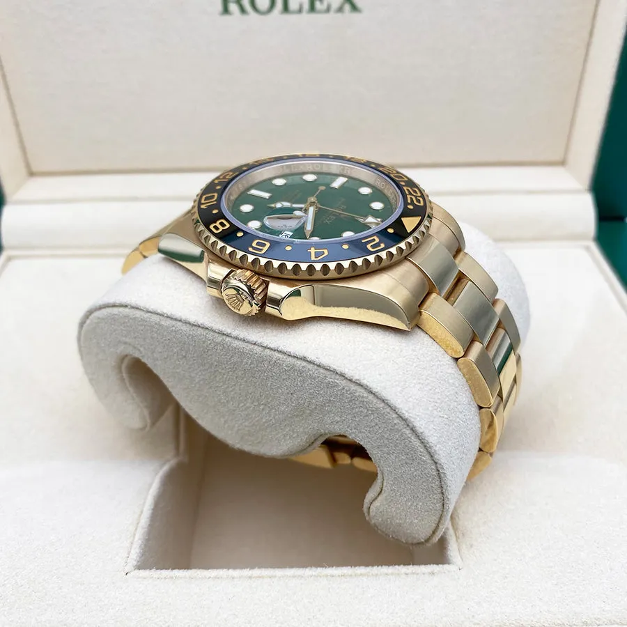 Rolex GMT-Master II 116718 40mm Yellow gold Green 4